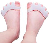 Children’S Gel Toe Separator And Bunion Separator for Separating and Correcting Overlapping Toes (White, 2 Pcs)