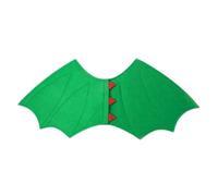 Children’s Green Felt Dragon/Dinosaur Felt Wings With Red Spine Spikes
