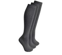 Children’s Knee High School Socks - Cotton Rich Unisex Plain Long Leg Uniform Stockings for Boys & Girls, Breathable Soft Every Day Wear, Multi Pack (UK, Age, 7 Years, 10 Years, Regular, 12, Grey)