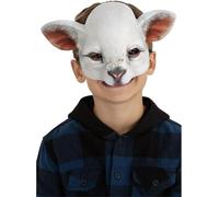 Children’s Lamb Animal Mask Elastic Strap Farm Fancy Dress Costume