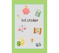 Children’s ledger book, record of money | 6x9 inches, 100 pages for recording, goal setting and saving, green