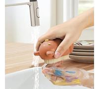 Children‘s Nail Cleaning Brush - Soft Bristle Bear Scrubber For Kids, Easy To Grip Finger Brush | Gentle Nail Scrubber For Deep Cleaning Hands, Toes | Cute Animal Design For child, Women