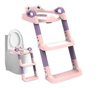 Children’s Training Toilet - Baby Restroom Helper, Folding Safety Chair | Padded Seat Adjustable Bathroom Ladder, Easy Setup for Young Learners, Family Support Early Development Usage