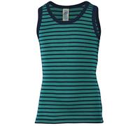 Children´s Vest, Virgin Wool and Silk (8-10 Years - EU 140, Kingfisher/Navy)