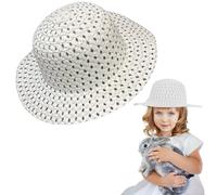 Children’s White Easter Bonnet - Kids Fancy Dress Hat for Parades, Easter Crafts, and Spring Parties- Fancy Dress Accessory