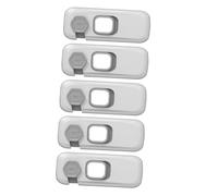 Children Safety Lock 5pcs Brown Abs Cabinet Locks for Home