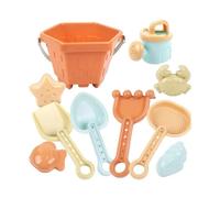 Children Sand Play Kit - Durable Beach Toy Set, 10 In 1 Sand Tools Pack, Castle Building Accessories | Fun Outdoor Activity Toy Collection for Garden Beach Park Holiday Travel Family Outing