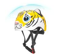 Children Scooter - 18.5-21.26 inches Tiger Pattern Cycling, boosting Hard Hat, Ages 2-6 Riding, enhanced Protective Safety | School Commute Cycling Scooter Travel Use