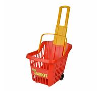 Children Shopping Trolley Shopping Basket Grocery Store Toy Trolley Pull Wagon