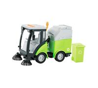 ＡＷＨＡＯ Children Simulation Road Sweeper Toy Cleaning Truck with Brushes Street Sweeper Toys Toddlers Preschool Educational Toys Trucks and Work Vehicles Toy