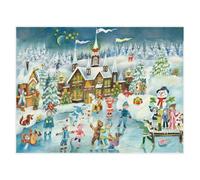 Children Skating Richard Sellmer Advent Calendar 355 x 265 mm glitter