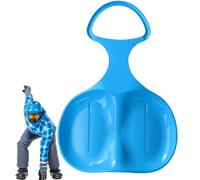 Children Ski Board - Handle Snow Toboggan Sled, Flexible Sliding Toy, Compact Winter Board, Curved Edge Strong plasticc Build | Handle Ski Boards for Kids Snow Sand Grass Outdoor Play Winter Sport