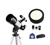 Children Sky Astronomical Telescope Beginners 50-100mm Space Astronomic Refractor Kids Adults Monocular Travel Monoscope Compact Spotting Scope White，A