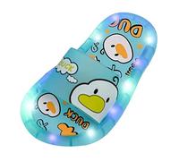 Children Slippers Summer Flashing Lights Cute Baby Animal Indoor and Outdoor Home Sandals Whimsical Girls (Blue, 10.5 Little Child)