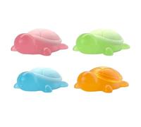 Children Soap Animal Shape - Natural Oil, 4X Pack Turtle Design Handmade Bar, Soft Kids Face Cleansing Refreshing Formula | Scented Hand Washing Solution For Boys Girls Home School Traveling