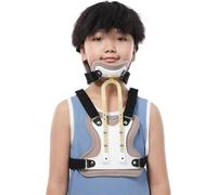 Children Spine Orthosis Neck Brace, Children Cervical Rehabilitation Brace, Freely Adjust The Size & Skin-Friendly and Breathable, U Lumbar Support, for Neck and Upper Back Injuries Relief.