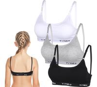 Children Sports Bra for Girls - First Training Bra Underwear, Seamless Bustier Mädchen BH, Unpadded Crop Top for 9-14 Girls