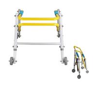 Children Standing Walking Aid Height Adjustable Rollator Walker with Wheels Folding Walking E for Children for Pediatric Disabled(42)