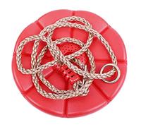 Children Swing Disc Toy Kids Round Rope Swings Outdoor Entertainment Activity (Red Petals)