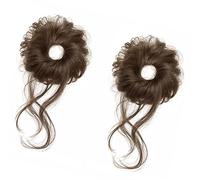 Children Synthetic Hair Bun Extension Effortless Messy Look Bun Elastic Band Great For RolePlay And Fast DressingUp Cosplay Piece For Kids