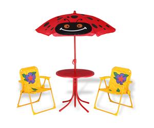 Children Table & Chair Set Beetle with Parasol