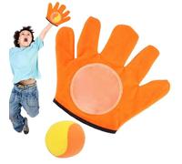 Children Throw Ball Sucker Toy, Beach Toss Catch Toy Set Beach Ball Catch Gloves Paddle, Playing Toss Game Stress Toys for Outdoors