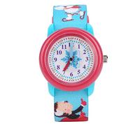 Children Watch Waterproof Cartoon Watch Snowflake Pattern Wrist Watch Time Recognition Tool(01)