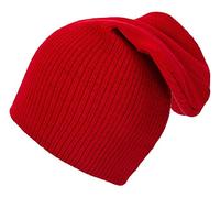 Children Winter Beanie Hat Kids Girls Boys Knitted Stripes Worm Bubble Cap (Red)