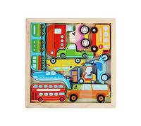 Children Wooden Block Cartoon Animal Three-dimensional Puzzle Puzzle Early Education Grab Board Fruit Vegetable