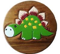 Children Wooden Stool with Dinosaur Pattern - Strong and Sturdy - H26 cm x W26 cm x D26 cm …