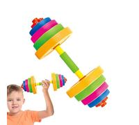 Children Workout Toy Barbell - Ergonomic Easy Hold Training Structure, Adjustable Fun Fitness Weight Design, Safe Active Play Exercise Equipment | Outdoor Playground Training School Fitness Programs