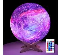 Childrenlive Galaxy Moon Lamp Kids Night Light for Bedroom 5.9'' Rechargeable Battery Touch & Remote Control 16 Colors LED Moon Light as Birthday/Christmas Gifts for Boys/Girls/Kids