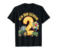 Children's 2th Birthday Boy Tractor Outfit Ich Bin Schon 2 T-Shirt