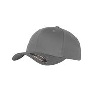 Flexfit Unisex Wooly Combed Baseballkappe, Grey, Kids