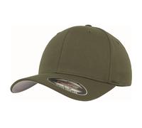 Flexfit Unisex Wooly Combed Baseball Cap – Olive XXS/XS (Youth)