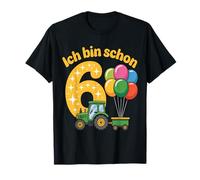 Children's 6th Birthday Boy Tractor Outfit Ich Bin Schon 6 T-Shirt