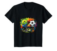 Children's 9th Birthday Boy 9 Years Football Gift T-Shirt
