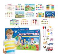 Children's Activity Books - Early Developmental Toy - Kindergarten Learning Book - for Kids Boys Home Preschool Kindergarten Car Airplane Travel