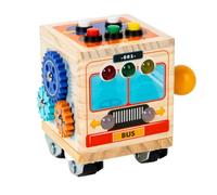 Children's Activity Toy - Educational Fine Motor Skills - Children's Activity Game with Bus Figure - for Preschool Children 1-3 Years Living Room Bedroom and Nursery
