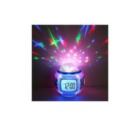 Childrens Alarm Clock, Night Light Music Night Light Alarm Clock With Temperature And Date Display Starry Ceiling Projector