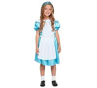 Children's Alice Blue Fancy Dress Costume With White Apron (4-6 years)