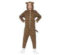Children's All In One Tiger Fancy Dress Party Costume, Brown