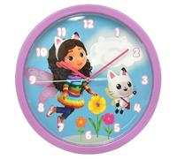 Children's Analogue Wall Clock 25cm for Children's Bedroom Playroom (Gabby's Dollhouse)