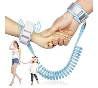 Children's Anti-Lost Traction Rope, Double-Layer Velcro Design, 360 Degree Rotating Joint Anti Lost Wrist Link Anti Lost Belt for Toddlers Kids Outdoor Walking and Travel Shopping (Blue)