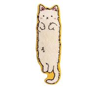 Children's area rug for modern fun printed carpet with irregular shaped cats for a child's room or entryway