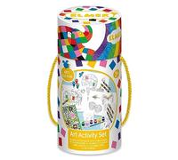 Children's Art Activity Set by Robert Frederick - Elmer Design - Includes Paints, Crayons and Stickers