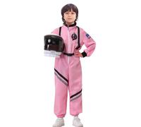 Children's Astronaut Costume with Embroidered Details and Space Adventures n1 Pink