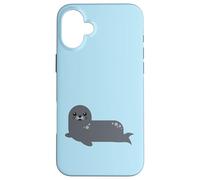 Childrens Atlantic Ocean Funny Animal Harbor Seal Puppy Case for iPhone 16 Plus