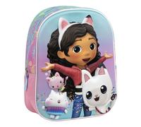 Children's backpack Cerda Gabbys Dolls House 3D Rose 25x31x10 cm