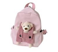 Children's Backpack - Children's Backpacks, Bear Backpacks, Nursery Backpack, Spacious Inner Bag | For Boys and Girls, Preschool Students, Outdoor Travel, Camping, Moving, Pink, Please refer to the